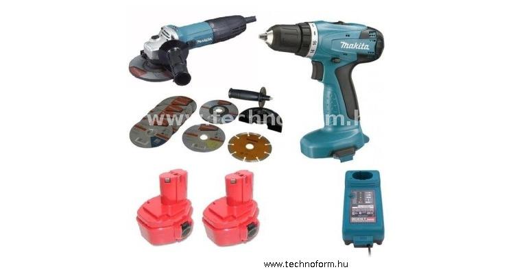makita dk1144 ga5030 sarokcsiszoló + 6281dwpe akkus fúró-csavarozó