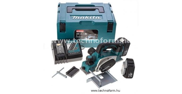 makita dkp180rtj akkus gyalu 18v 2x5.0ah li-ion akkuval makpac kofferben