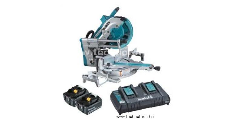 makita dls211pt2u akkus gérvágó 305mm körfűrészlappal 18v 2x5.0ah akkumulátorral