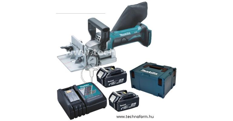 makita dpj180rtj akkus lapostiplimaró 18v 2x5.0ah li-ion akkuval makpac kofferben