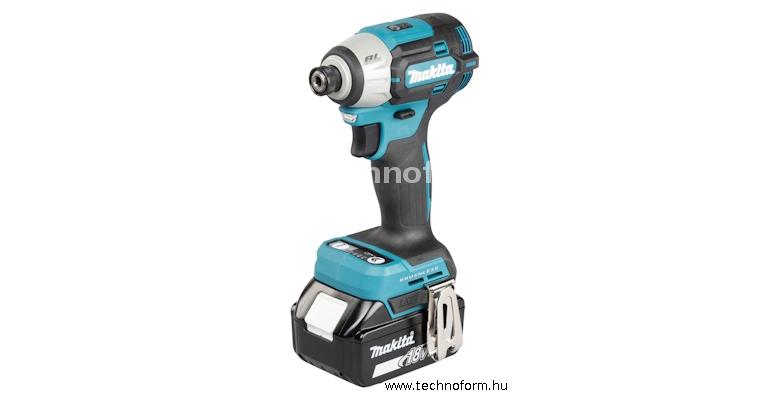 makita dtd201rtj akkus ütvecsavarozó 1/4" 210nm 18v 2x5ah akkuval makpak kofferben