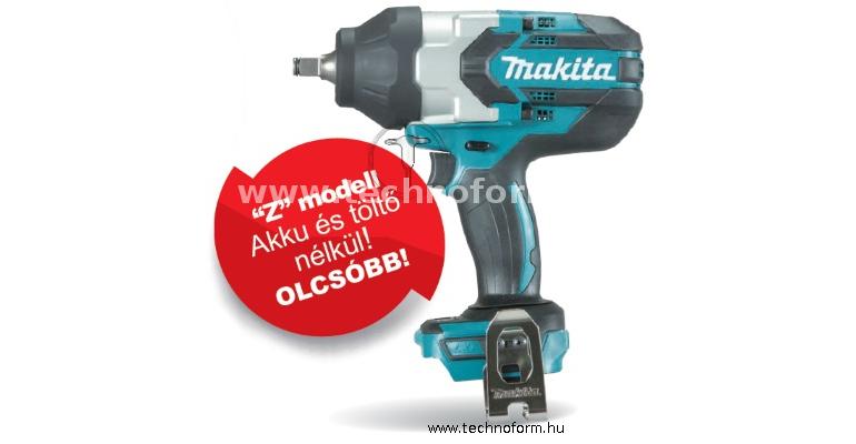 makita dtw1002z akkus ütvecsavarozó 1/2" 1000nm 18v akku és töltő nélkül
