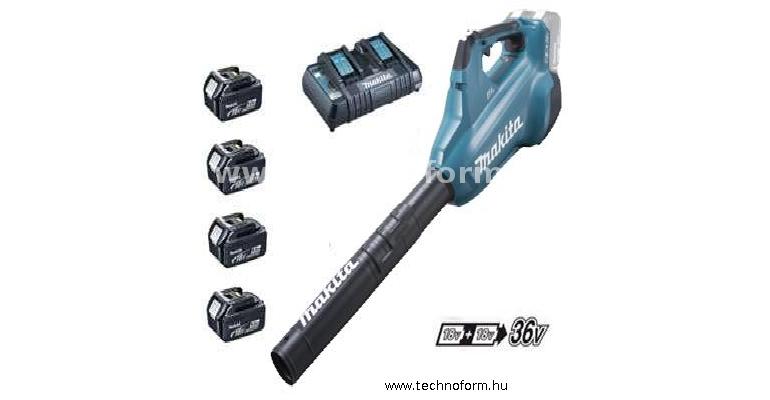 makita dub362pt4x akkus légseprű 2x18v 4x5,0ah akkuval + duplatöltő