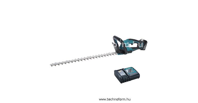 makita duh606rt akkus sövényvágó 60cm vágóéllel 18v 1x5.0ah li-ion akkuval