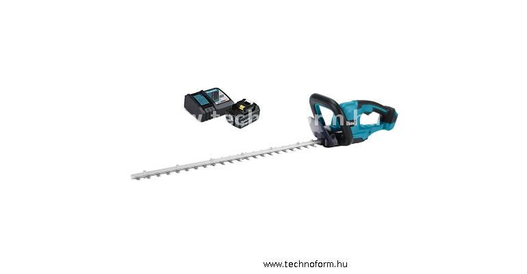 makita duh607rt akkus sövényvágó 60cm vágóél 18v 1x5ah li-ion akkuval + töltővel