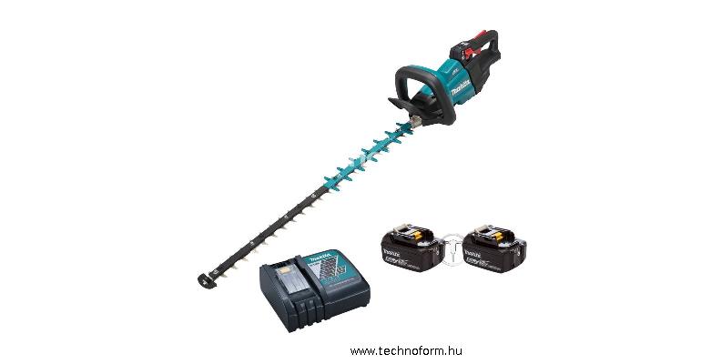 makita duh751rte akkus sövényvágó 75cm vágóél 18v 2x5.0ah li-ion akkuval