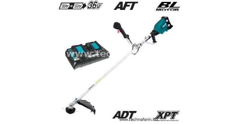 makita dur369apt2 akkus fűkasza 1,34le 2x18v 5.0ah li-ion akkuval