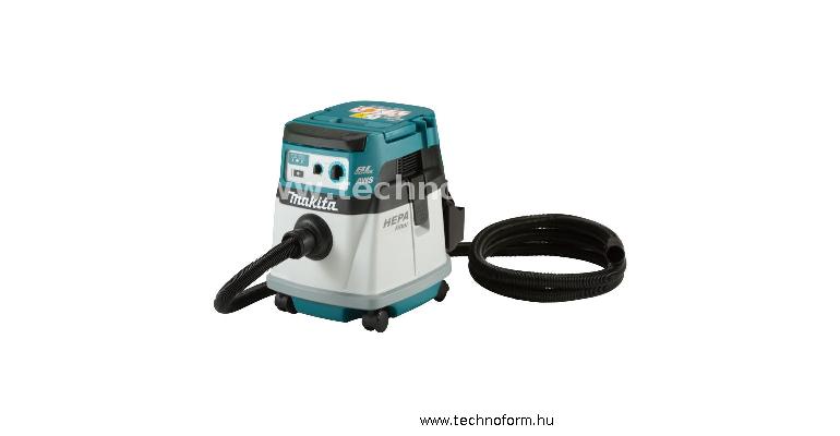 makita dvc157lzx3 akkus száraz-nedves  porszívó 2x18v hepa 15l tartállyal akku és töltő nélkül