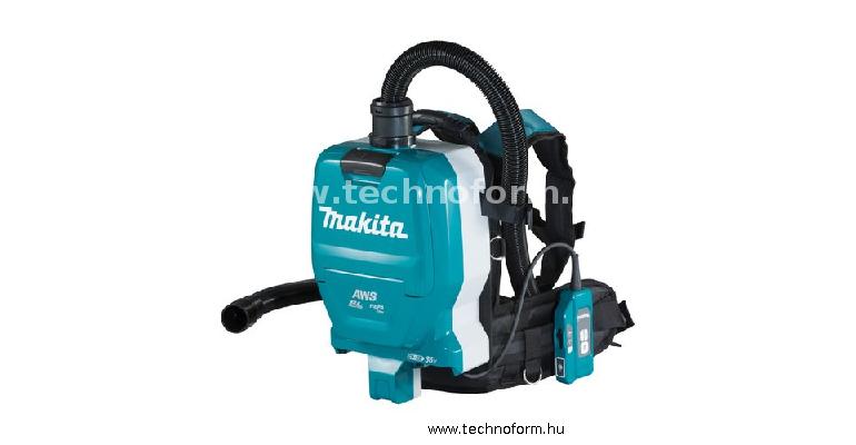 makita dvc265zxu akkus háti porszívó 2x18v akku és töltő nélkül