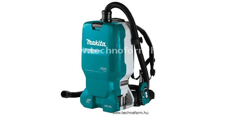 makita dvc660z akkus háti porszívó 2x18v 6l hepa szűrővel, akku és töltő nélkül
