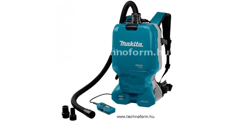makita dvc665z akkus háti porszívó 2x18v 6l hepa szűrővel, akku és töltő nélkül
