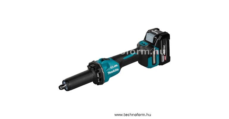 makita gd001gu201 akkus egyenescsiszoló 40v 6mmxgt 2x4,0 ah-s akku és töltő