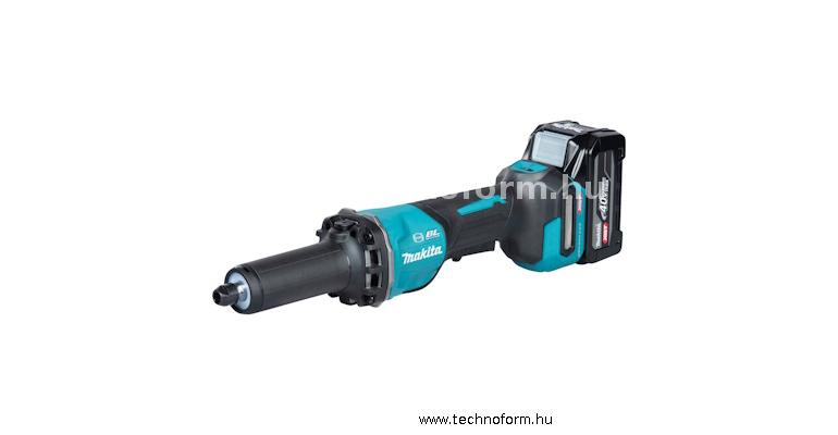 makita gd002gu201 akkus egyenescsiszoló 40v 8mmxgt 2x4,0 ah-s akku + töltő
