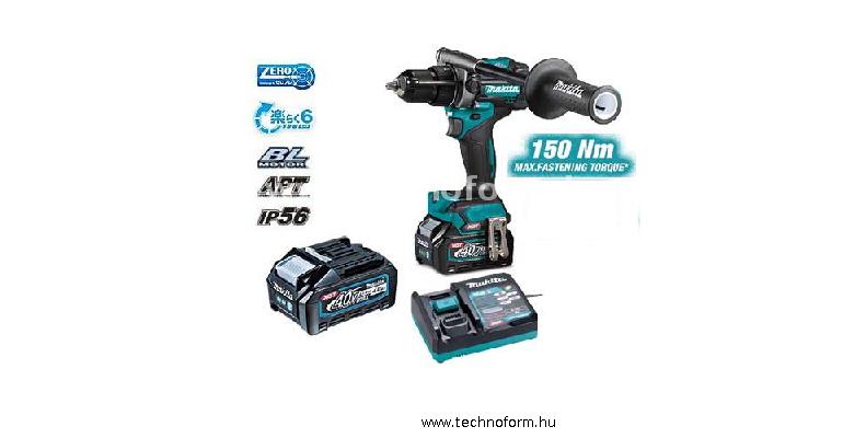 makita hp001gm201 akkus ütvefúró-csavarbehajtó 40v 140nm 2x4,0ah akkuval