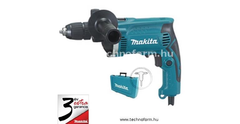 makita hp1631k gyorstokmányos ütvefúró kofferban 710w 0-3200/perc