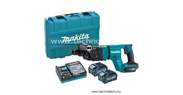 makita hr007gm201 akkus fúró-vésőkalapács sds+ 3,0j 40v xgt 2x4,0ah akkuval kofferben