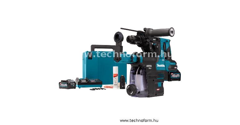 makita hr009gm202 akkus fúrókalapács sds+ 3,9j 40v cserélhető tokmánnyal 2x4,0ah akkuval