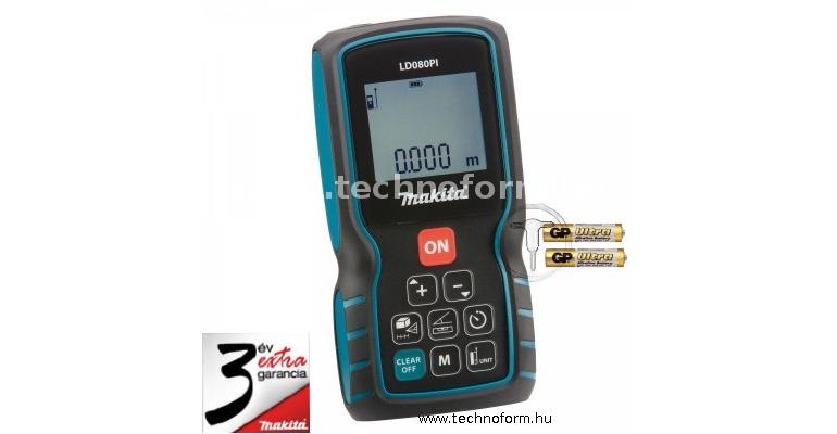 makita ld080pi lézeres távolságmérő 80m-ig