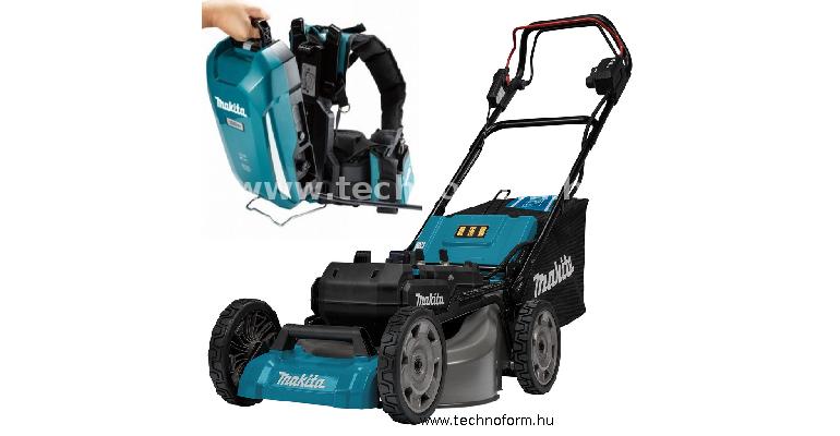 makita lm001cz+pdc1200a01 akkus önjáró fűnyíró 40v 53cm vágásszélesség+ 1200wh akkucsomag