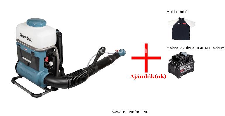 makita pm001gz01 akkus háti permetező 15l 40v akku és töltő nélkül + ajándékok