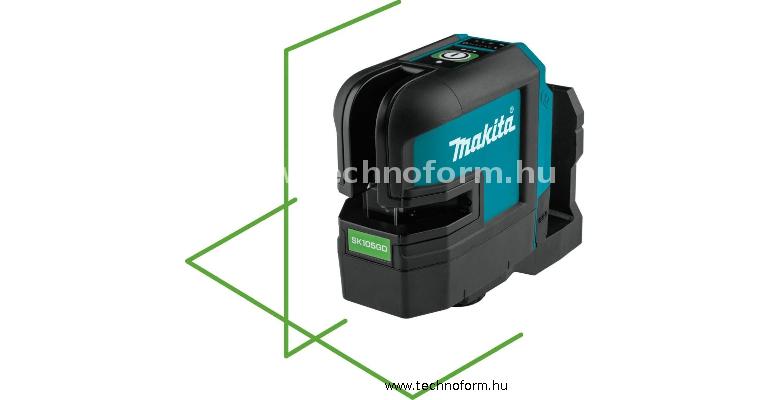 makita sk105gdz akkus zöld keresztvonal lézer 15m munkatartomány akku és töltő nélkül