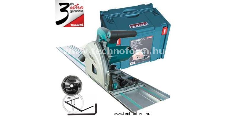 makita sp6000k merülőfűrész 165mm 1300w + vezetősín 1400mm hosszú