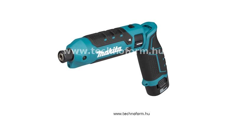 makita td023dse akkus ütve-csavarbehajtó 1/4" 25nm 7,2v 2x1,0ah li-ion akkuval