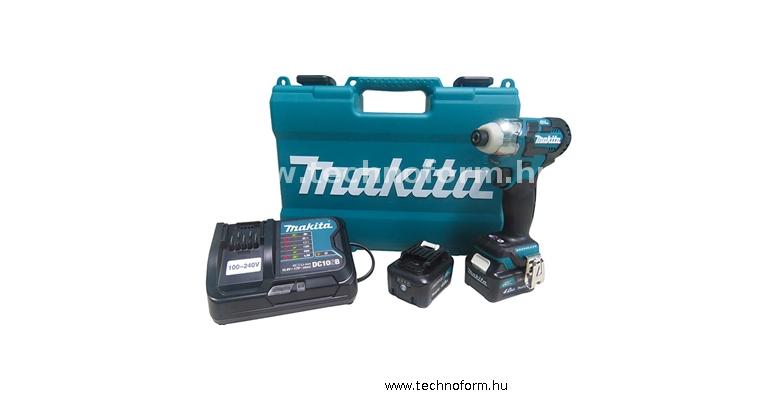 makita td111dsme akkus ütvecsavarozó 1/4" 135nm 12v 2x4.0 ah akkuval