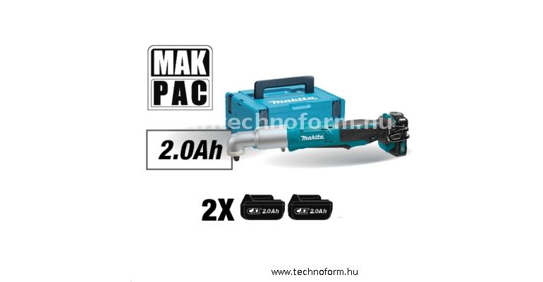 makita tl064dsaj akkus sarok ütvecsavarozó 1/4" 12v 2x2.0ah ctx akkuval