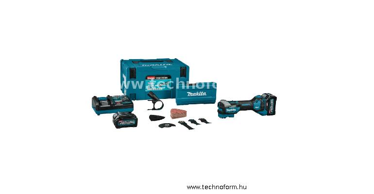 makita tm001gd201 akkus multifunkciós gép 40v xgt 2x2,5ah akkuval és töltővel