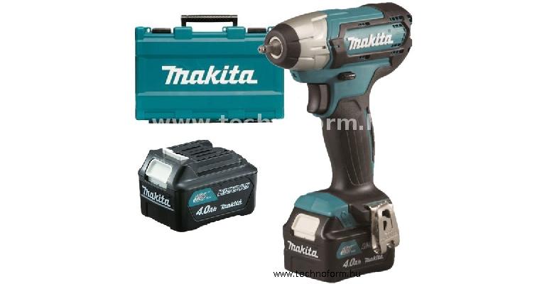 makita tw141dsme akkus ütvecsavarozó 1/2" 145nm 12v 2x4,0ah akkuval