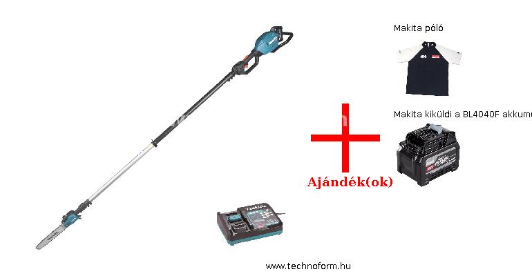 makita ua004gm101 akkus magassági ágvágó teleszkópos 5m magasságig 1x40v 4,0ah akkuval + ajándékok