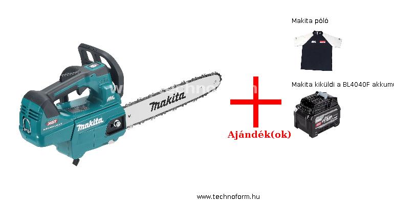 makita uc004gz akkus láncfűrész 40v 1400w akku és töltő nélkül + ajándékok