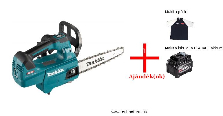 makita uc006gz akkus faszobrász láncfűrész 40v akku és töltő nélkül + ajándékok