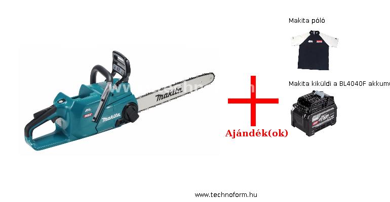 makita uc017gz akkus láncfűrész 40v 45cm vezetővel akku és töltő nélkül + ajándékok