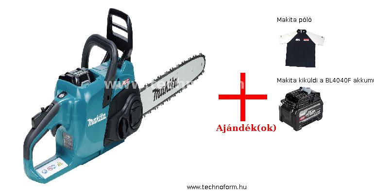 makita uc023gt101 akkus láncfűrész 40cm vezetővel 40v 1x5,0ah akkuval + ajándékok