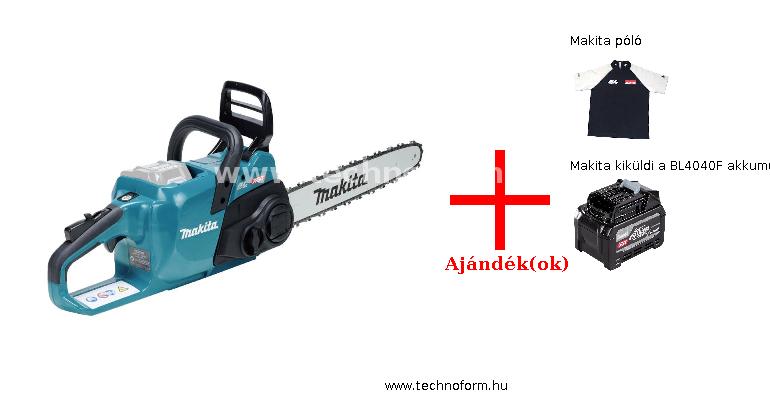 makita uc023gz akkus láncfűrész 40cm vezetővel 40v akku és töltő nélkül + ajándékok