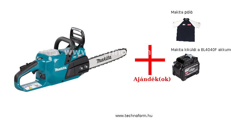 makita uc025gz akkus láncfűrész 35cm vezetővel 40v akku és töltő nélkül + ajándékok
