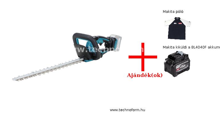 makita uh020gz akkus sövényvágó 50cm penge 40v xgt akku és töltő nélkül + ajándékok