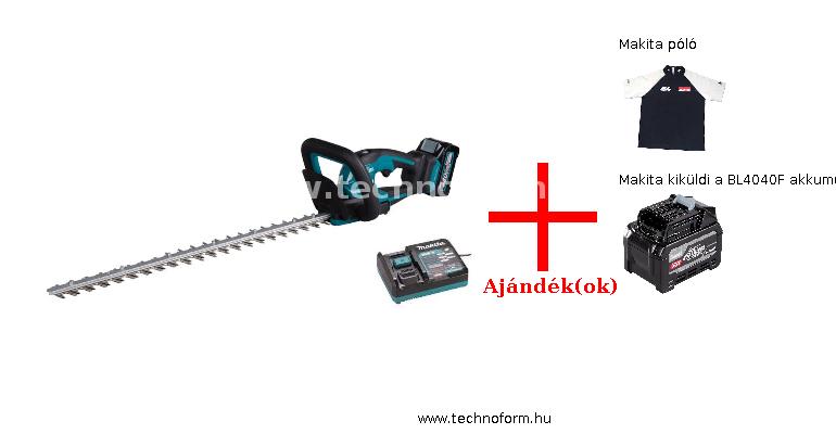 makita uh021gd101 akkus sövényvágó 60cm penge 40v 1x2,5ah xgt akkuval + ajándékok