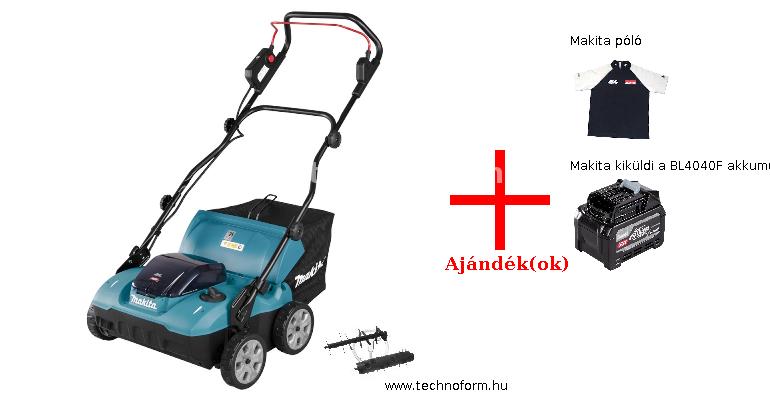 makita uv001gz akkus gyepszellőztető 40v xgt akku és töltő nélkül + ajándékok