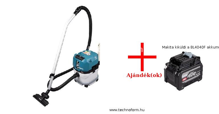 makita vc004glz01 akkus porszívó 40v xgt akku és töltő nélkül