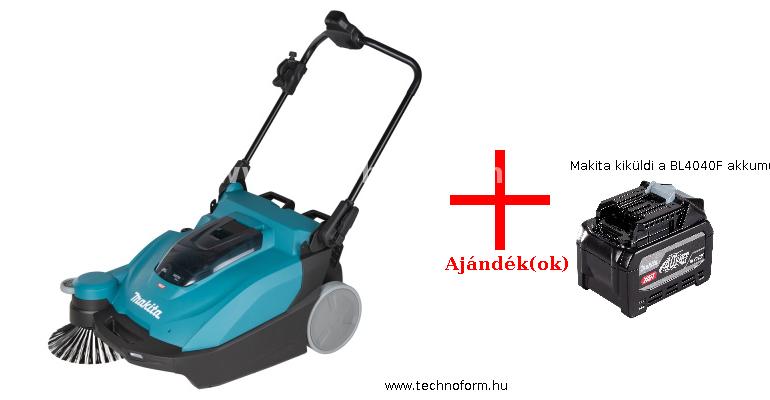 makita vs001gz akkus  porszívó és seprőgép 40v xgt akku és töltő nélkül + makita kiküldi a bl4040f akkumulátort