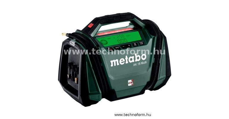 metabo ak18multi-850 akkus kompresszor 18v 11 bar akku és töltő nélkül - 600794850