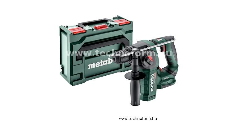 metabo bh18ltxbl16-840 akkus fúró-vésőkalapács 1,3j 18v akku és töltő nélkül + metabox 145l - 600324840