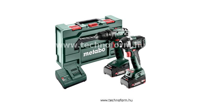 metabo comboset2.8.1 akkus 18v csomag: bs18 akkus fúrógép + ütvecsavarbehajtó - 685193000