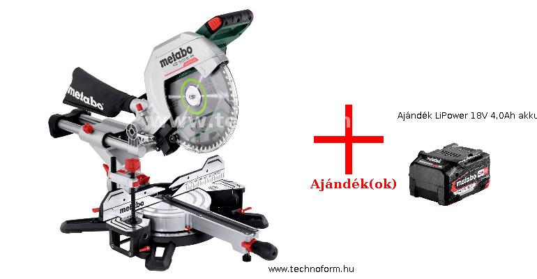 metabo kgs18ltxbl305-850 akkus gérvágó 18v 305mm körfűrészlappal akku és töltő nélkül + ajándék lipower 18v 4,0ah akkumulátor - 614305850