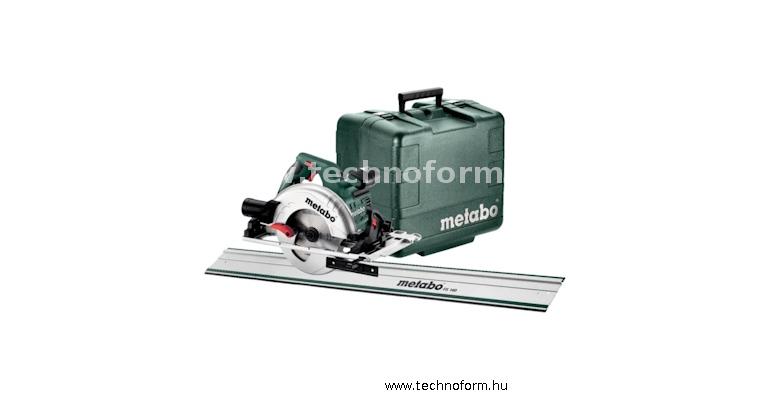 metabo ks55fs-set-4000 körfűrész 160mm 1200w hordtáska és vezetősín 1600mm - 691064000
