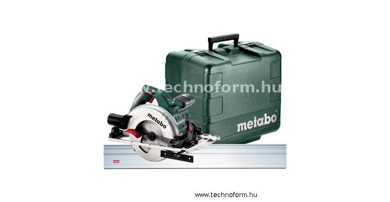 metabo ks55fs-set körfűrész 160mm 1200w hordtáska és vezetősín 1500mm - 690738000
