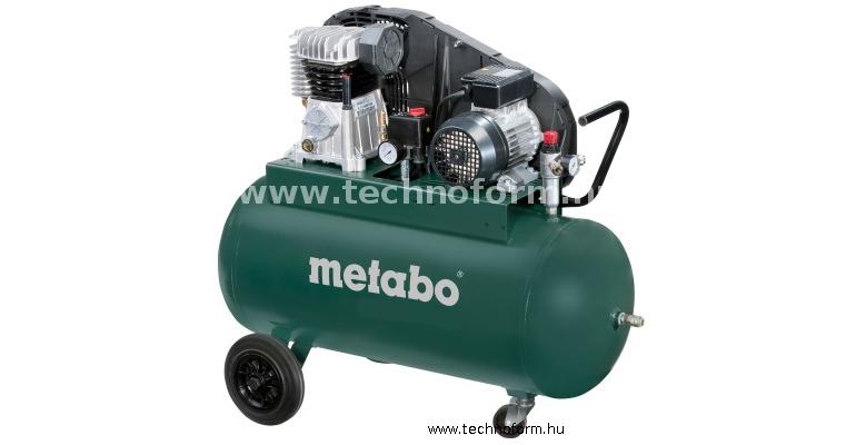 metabo mega350-100d kompresszor 10 bar 2200w 90l tartály 3 fázisú motorral - 601539000